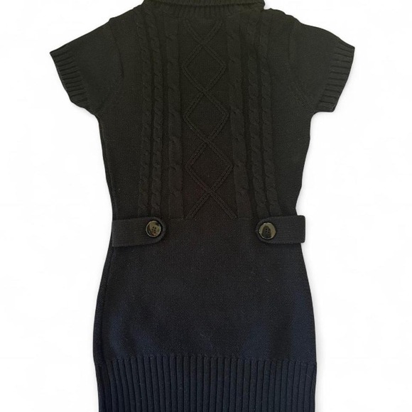 Poof Apparel Dresses & Skirts - Vintage Y2K 2000s Poof‎ Black knitted mini dress with buttons